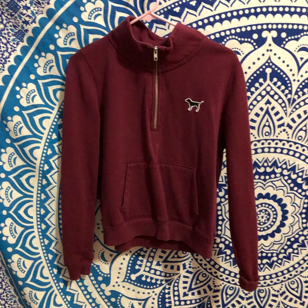 Pink half zip